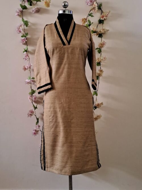 khadi cotton kurta set