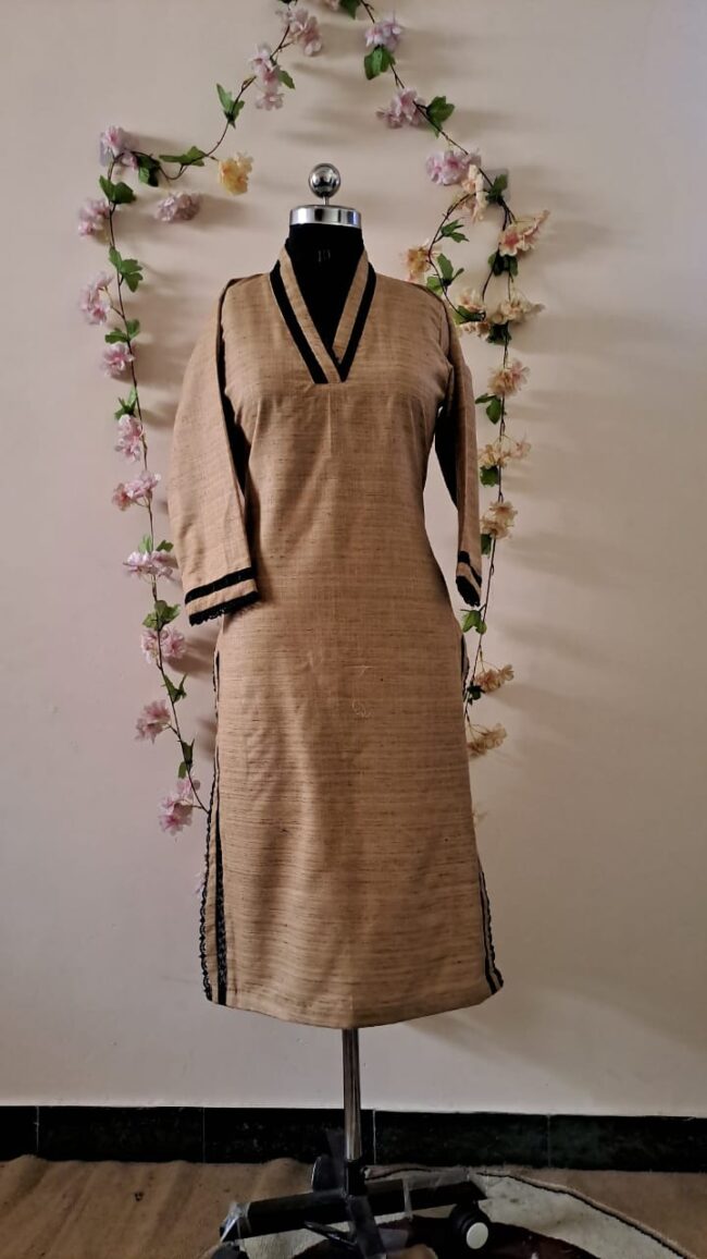 khadi cotton kurta set