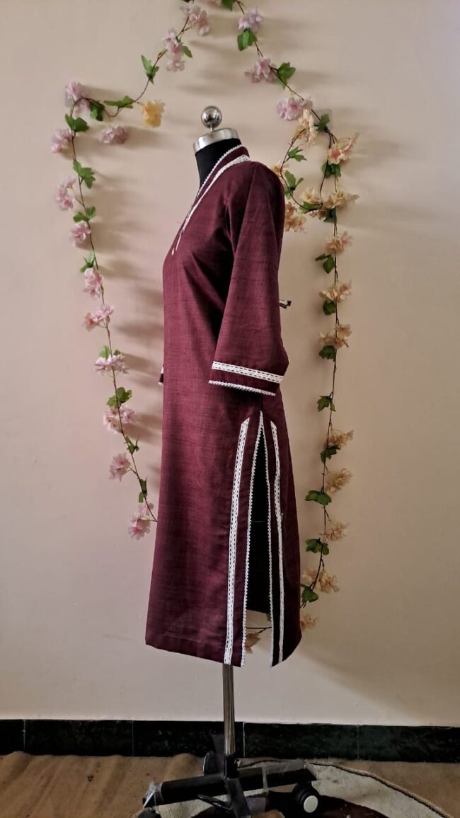 khadi cotton kurta set - Image 4