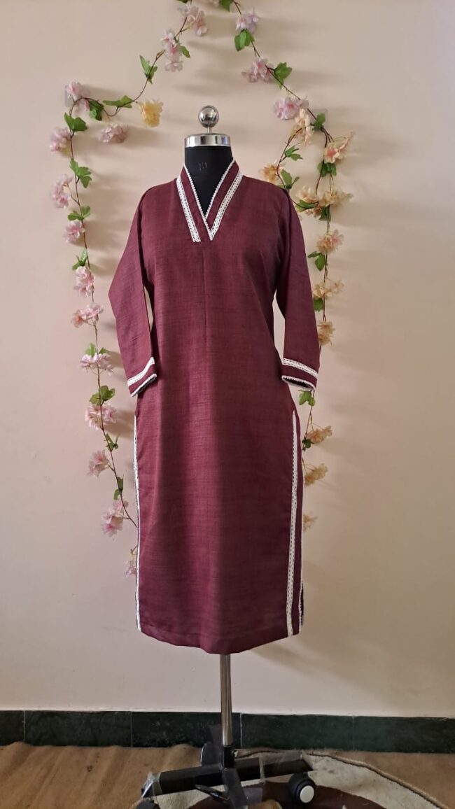 khadi cotton kurta set - Image 6