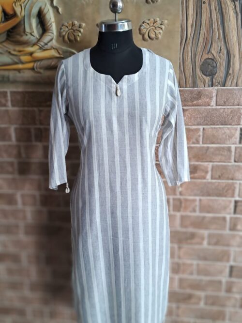 soft strip cotton kurti