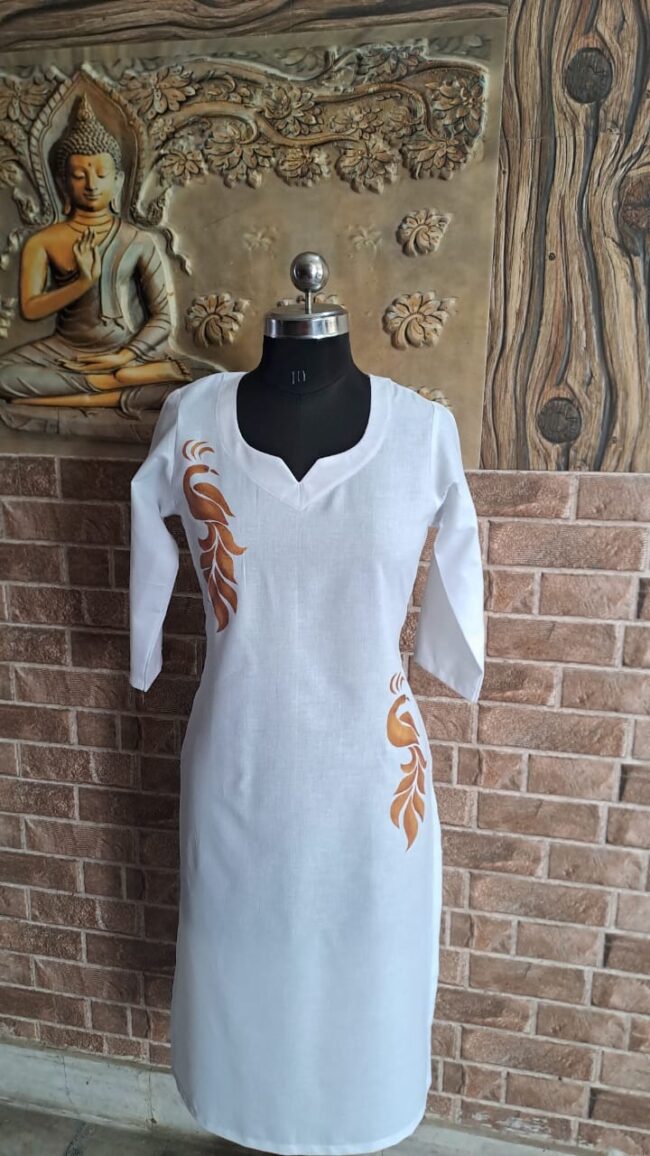 khadi cotton kurta set
