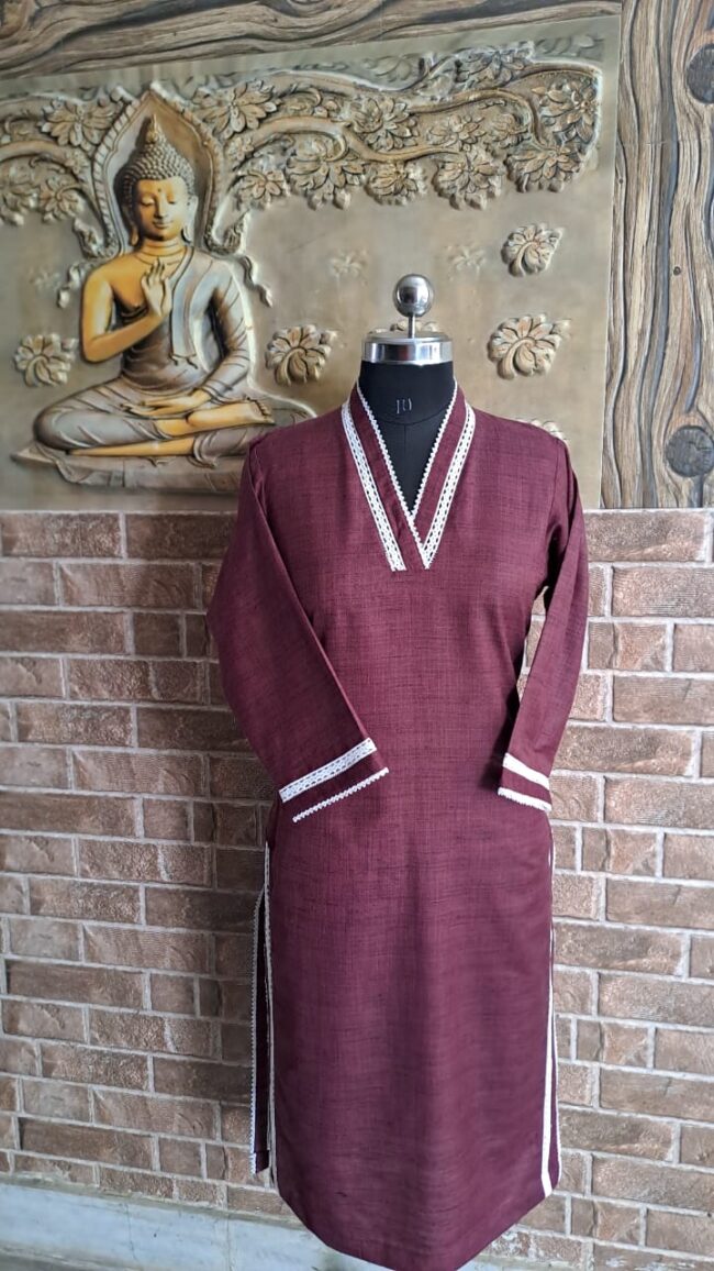 Mehendi and peocoak colour co-ord set with lace work